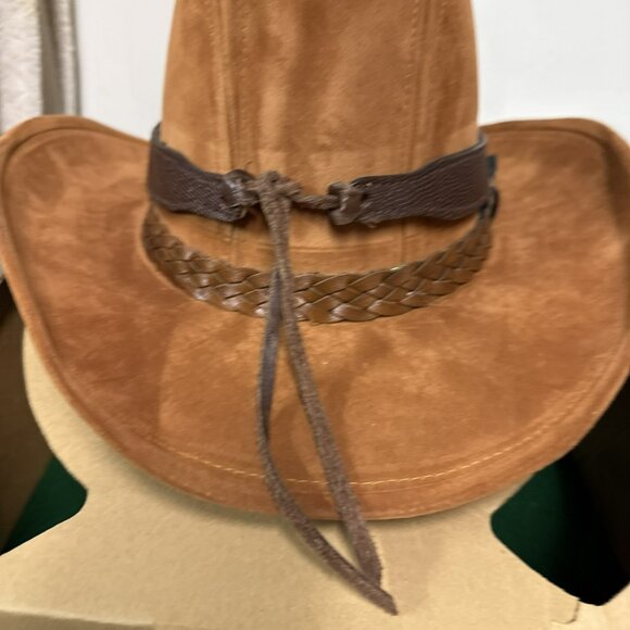 Wrangler Felt Cowboy Hat Embroidered Horse With Snake Skin Hat and 2nd Band - Picture 6 of 10